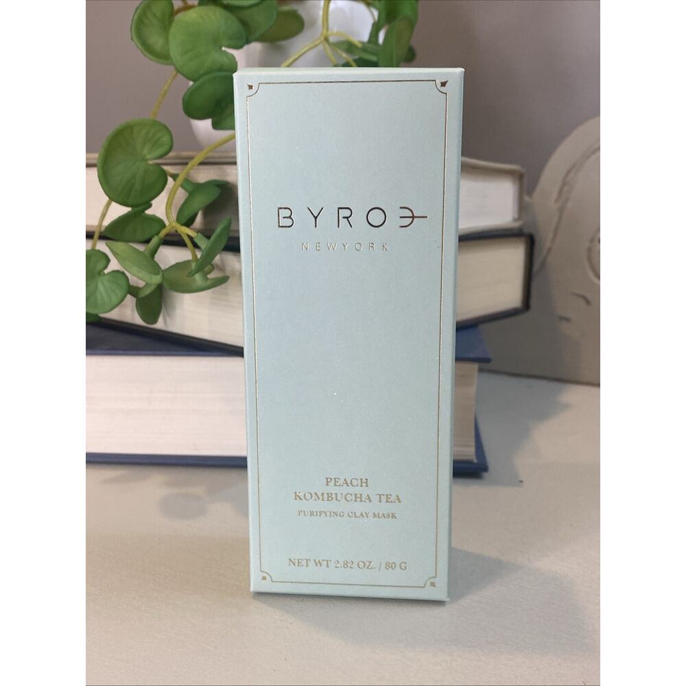 Byroe Teatime Purifying Clay Mask Peach Kombucha Tea Infused 2.82 oz 0 Parabens